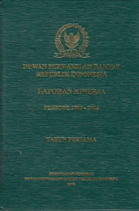 Dewan Perwakilan Rakyat Republik Indonesia Periode 2009 - 2014 Tahun Pertama