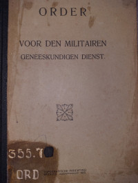 Order Voor Den Militairen Geneeskundigen Dienst