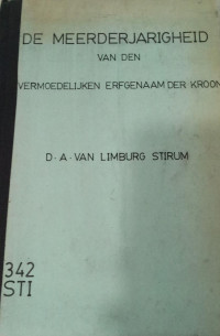De Meerderjarigheid van den Vermoedelijken Erfgenaam der Kroon