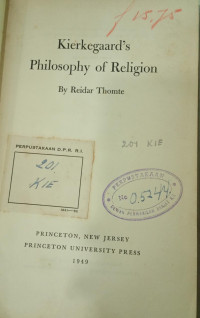 Kierkegaard’s Philosophy of Religion