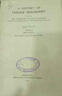 A History of Chinese Philosophy