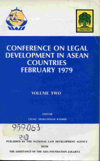 Conference on Legal Development in Asean Countries February 1979