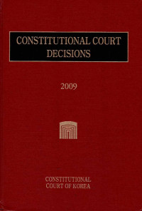 Constitutional Court Decisions 2009