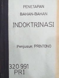 Penetapan 7 [i.e. tudjuh] bahan-bahan pokok indoktrinasi