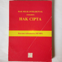 Hak Milik Intelektual Khususnya Hak Cipta