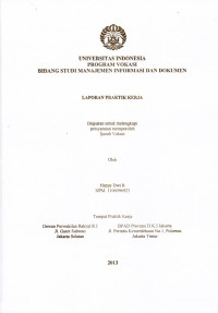 Laporan Praktik Kerja Di Perpustakaan Dewan Perwakilan Rakyat RI dan BPAD Provinsi DKI Jakarta