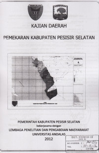 Naskah Akademik: Kajian Daerah Pemekaran Kabupaten Pesisir Selatan