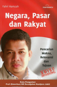 Negara, Pasar dan Rakyat