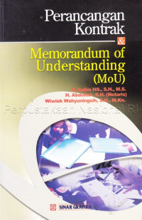 Perancangan kontrak & memorandum of understanding (MoU)