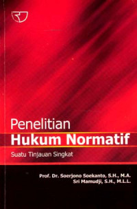 Penelitian hukum normatif: suatu tinjauan singkat