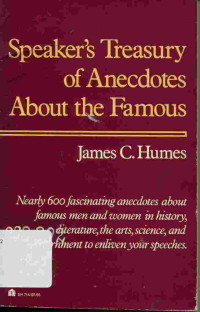 Speaker's Treasury of Anecdotes About the Famous