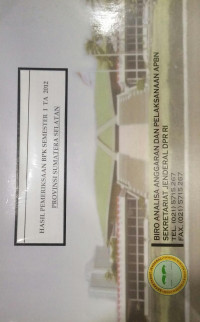Hasil Pemeriksaan BPK Semester I Tahun Anggaran 2012 Provinsi Sumatera Selatan