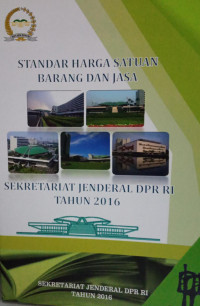 Standar Harga Satuan Barang dan Jasa Sekretariat Jenderal DPR RI tahun 2017