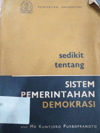 Sedikit tentang Sistem Pemerintahan Demokrasi