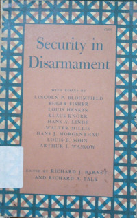 Security in Disarmament