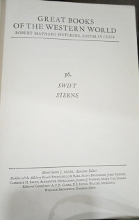 Great Books of the Western World: Gulliver's Travel and Tristram Shandy