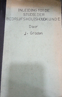 Inleiding tot De Studie der Bedrijfshuishoudkunde