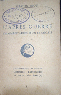 L'Après-Guerre Commentaires d'un Français