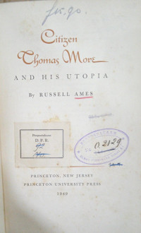 Citizen Thomas More and His Utopia