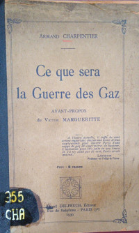 Ce Que Sera La Guerre des Gaz