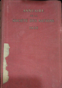 Annuaire de La Société des Nations 1930