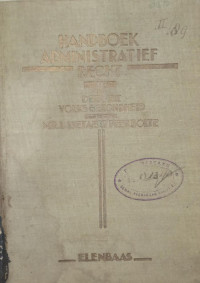 Handboek voor De Beoefening van Het Nederlandsche Administratieve Recht