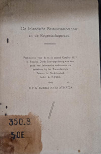 De Inlandsche Bestuursambtenaar en de Regentschapsraad