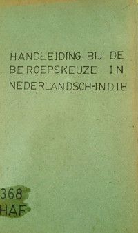 Image of Handleiding bij De Beroepskeuze in Nederlandsch-Indië