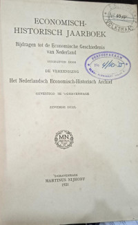 Economisch-Historisch Jaarboek (Bijragen tot de Economische Geschiedenis van Nederland)