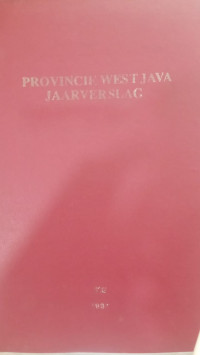 Provincie West-Java Jaarverslaag 1937