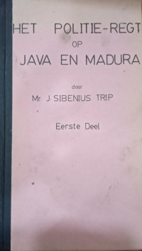 Het Politie-Regt of Java en Madura