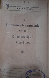 Het Personeelvraagstuk bij de Koninklijke Marine