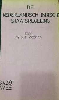 De Nederlandsch-Indische Staatsregeling
