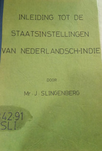 Image of Inleiding tot de Staatsinstellingen van Nederlandsch-Indië