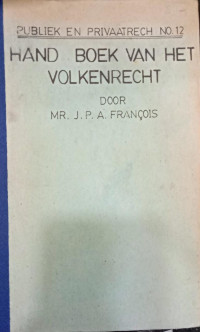 Hand Boek van het Volkenrecht