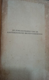De Doelmatigheid van de Amsterdamsche Broodvoorziening