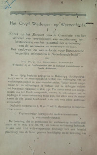 Image of Het Civiel Weduwen- en Weezenfonds