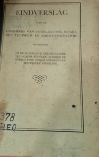 Image of Verslag over de Burgelijke Openbare Werken in Nederlandsch-Indië over de jaren 1925, 1926, 1927, en 1928 (eerste gedeelte)