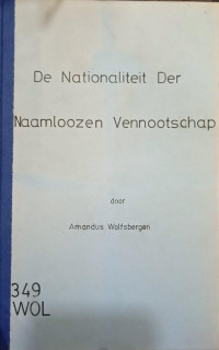 De Nationaliteit der Naamlozen Vennootschap