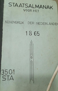 Staatsalmanak voor Het Koningrijk Der Nederlanden 1865