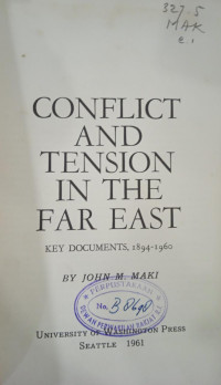 Conflict and Tension in the Far East