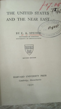 Image of The United States and Near East