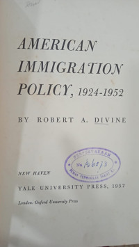American Immigration Policy