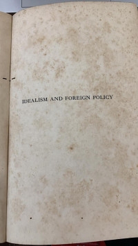 Idealism and Foreign Policy