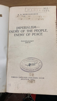 Imperialism--Enemy of the People, Enemy of Peace