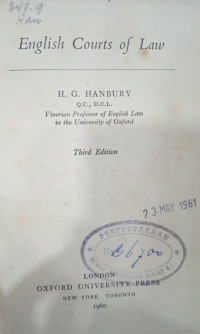 Image of English Courts of Law