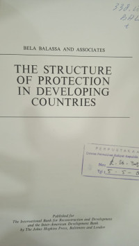 The Structure of Protection in Developing Countries