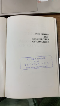 The Limits and Possibilities of Congress