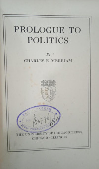 Prologue to Politics