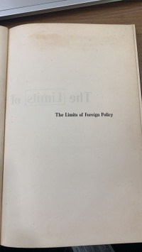 The Limits of Foreign Policy